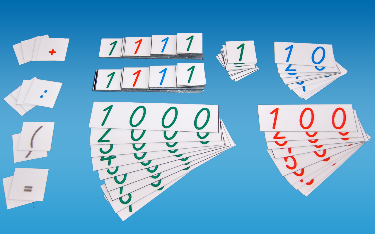 Zahlenkarten-Set - Lernmaterial-Shop - BEL Montessori