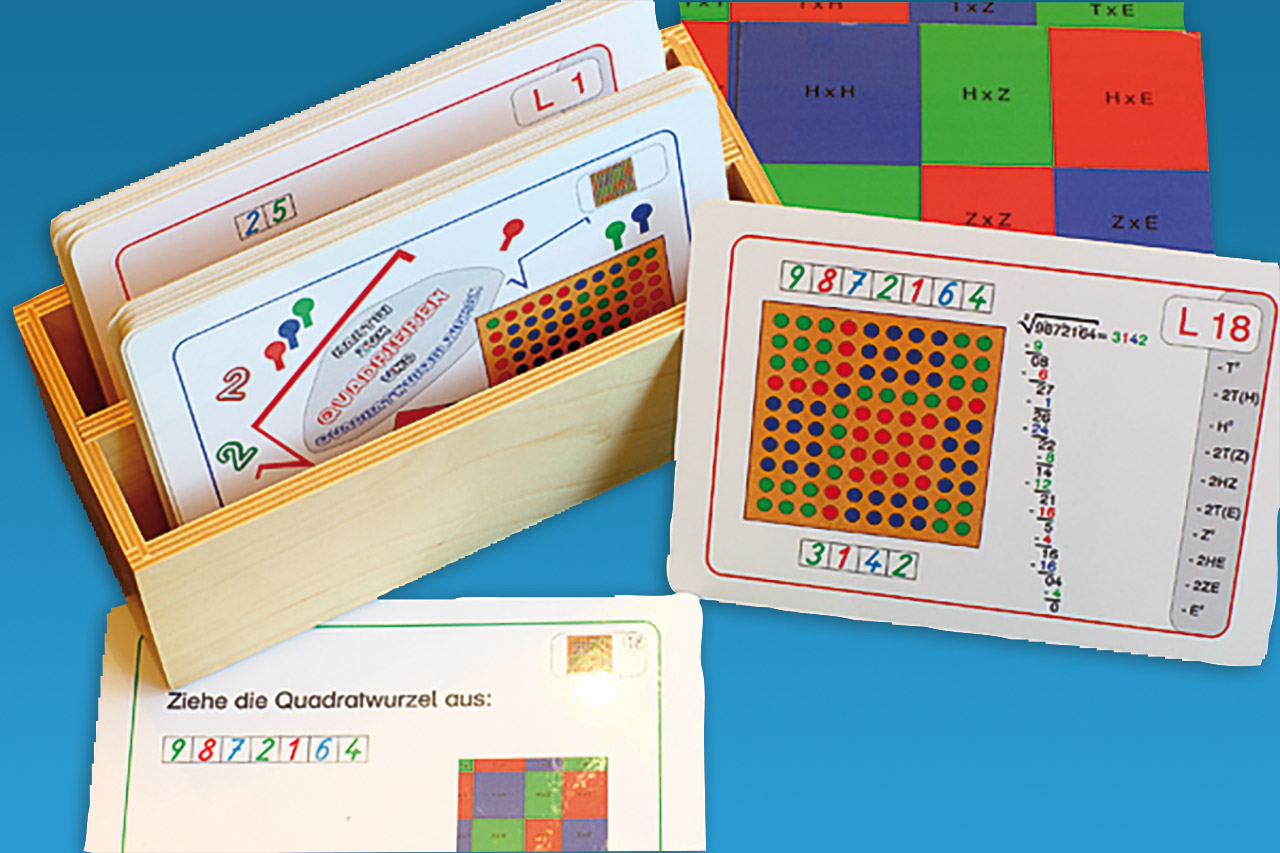 Quadrieren und Wurzelziehen - Lernmaterial-Shop - BEL Montessori