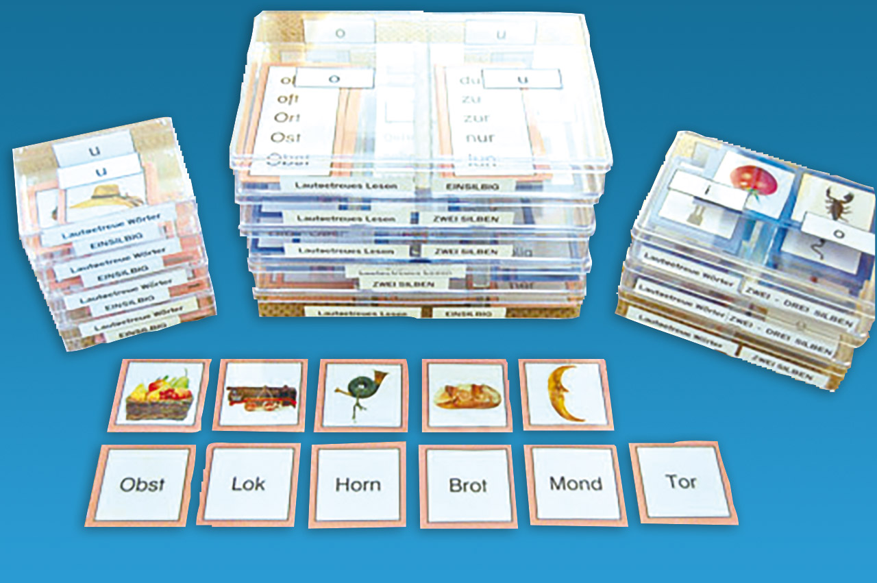 Erstlese-Material mit Bildern - Lernmaterial-Shop - BEL Montessori